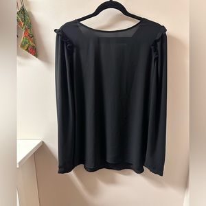 Loft ruffle sleeve blouse